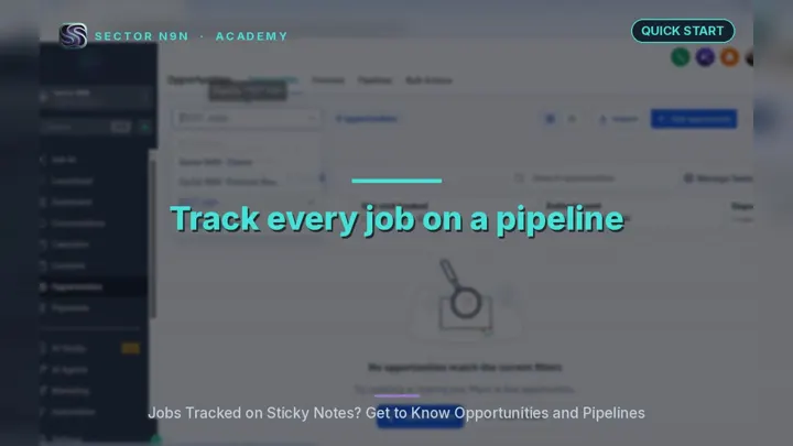 Jobs tracked on sticky notes? Get to know opportunities and pipelines